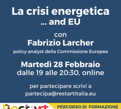 La crisi energetica… and EU