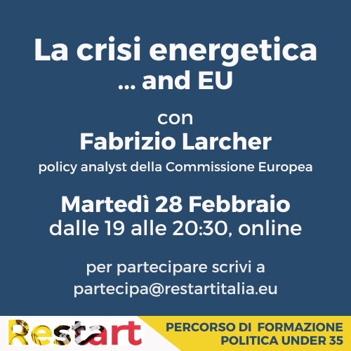 La crisi energetica… and EU